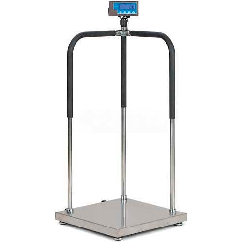Brecknell MS140-300 Portable Medical Electronic Physician Scale, 660lb x 0.2lb, 20-1/2" x 20-1/2"
																			