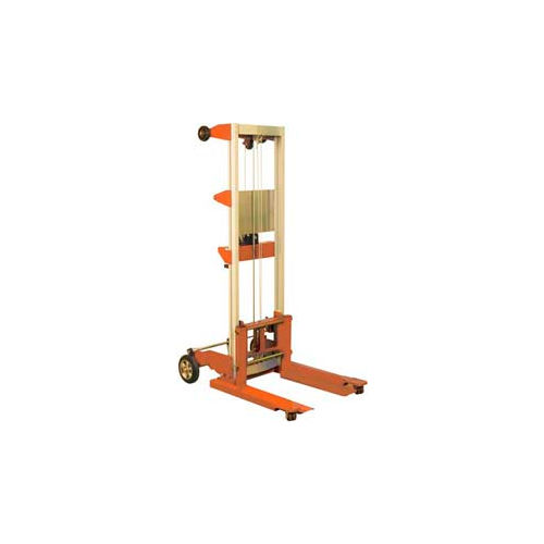 Wesco® Hand Winch Lift Truck 273510 400 Lb. 120" Lift Fixed Legs