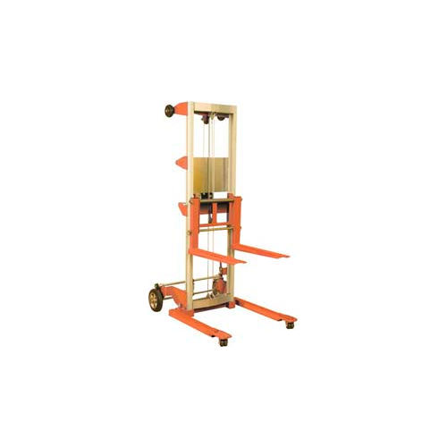 Wesco® Hand Winch Lift Truck 273514 500 Lb. 71" Lift Straddle Legs