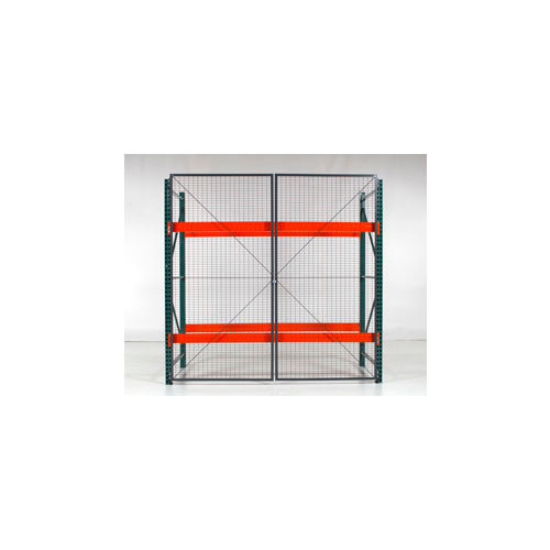 Wirecrafters - RackBack&#174; Wire Mesh Pallet Rack Enclosure - Back Panel 96&quot;W x 60&quot;