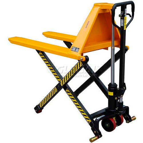 Wesco Telescoping Manual High Lift Pallet Truck 3300 Lbs. 20" Forks