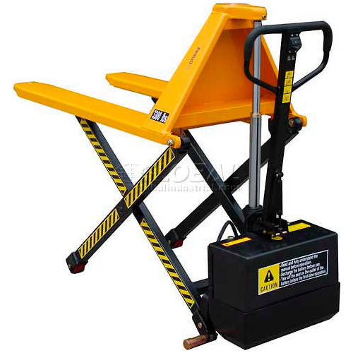 Wesco Telescoping Electric High Lift Pallet Truck 3000 Lbs. 21" Forks