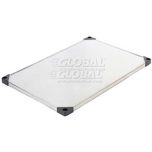 Stainless Steel Solid Shelf 48 x 18 with Clips