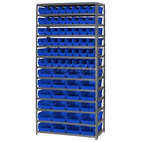 Global Industrial™ Steel Shelving Total 76 4"H Plastic Shelf Bins
