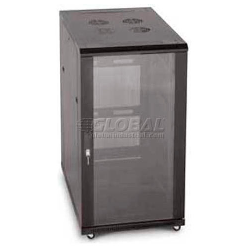 Kendall Howard™ 22U Standard 19" Vented Rear Door Glass Front Door