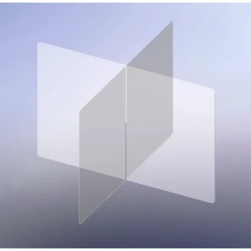 Horizon Acrylic 4 Way Table Divider Shield 48"W x 48"D x 32"H Clear