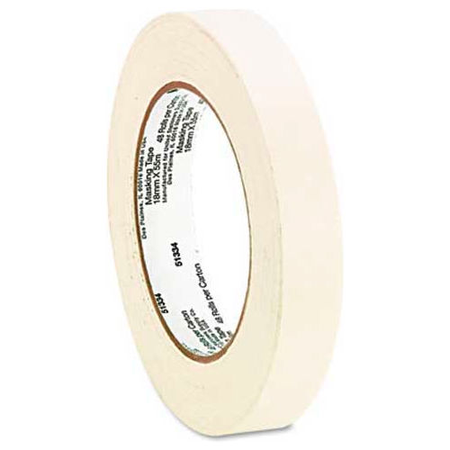 Universal General Purpose Masking Tape, 3/4&quot; x 60yds, 3&quot; Core, 6/Pack