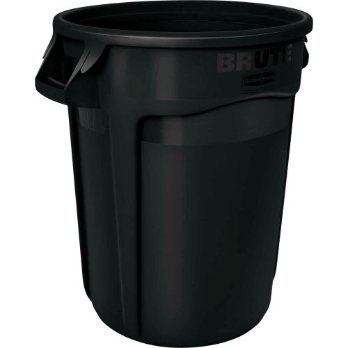 Rubbermaid Brute&#174; 2643-60 Trash Container w/Venting Channels, 44 Gallon - Black 
