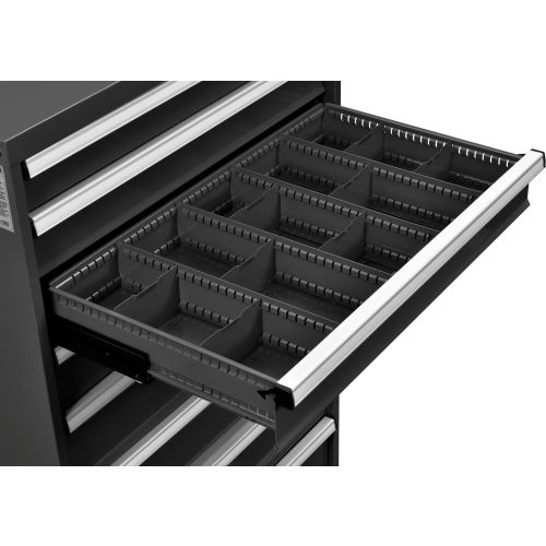 Dividers for 5"H Drawer of Global&#8482; Modular Drawer Cabinet 36"Wx24"D, Black