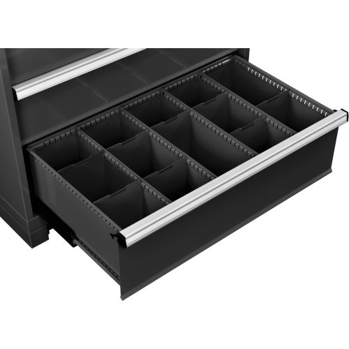 Dividers for 10"H Drawer of Global™ Modular Drawer Cabinet 36"Wx24"D, Black