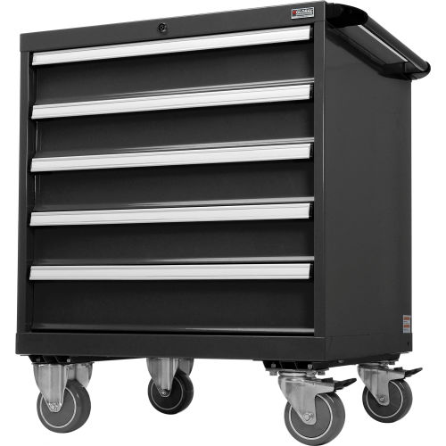 Handle and Wheel Kit for Global™ Modular Drawer Cabinet 30"Wx27"D Black
