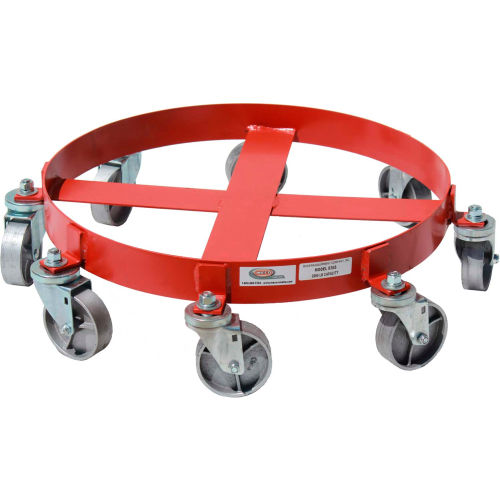 55 Gallon 8Wheel Drum Dolly Steel Casters 836S