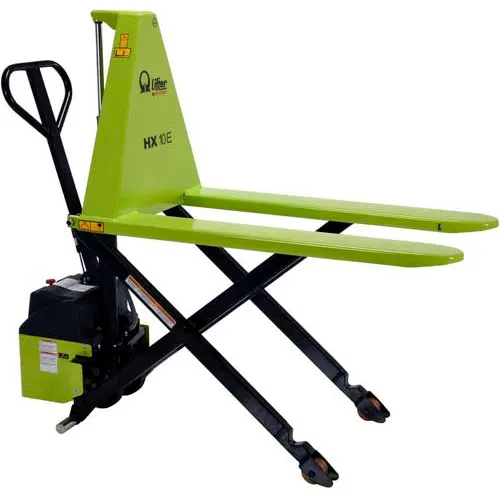 High Raiser Machine Pramac Battery Powered High-Riser Skid Lifter, 2200 lb. Capacity, 26-1/ ...