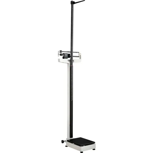 Digital Beam Scale, Height Rod, 500 lbs/ 200 kg, Platform: 15 x 13 x 2