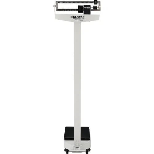 Digital Beam Scale, Height Rod, 500 lbs/ 200 kg, Platform: 15 x 13 x 2