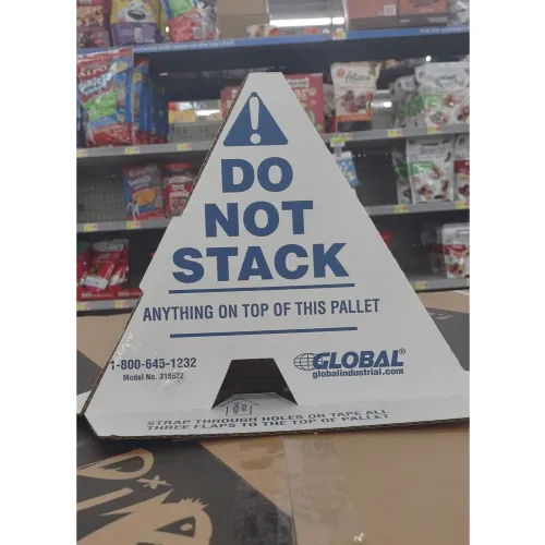 Global Industrial™ Do Not Stack Printed Pallet Cones, White, 50/Pack