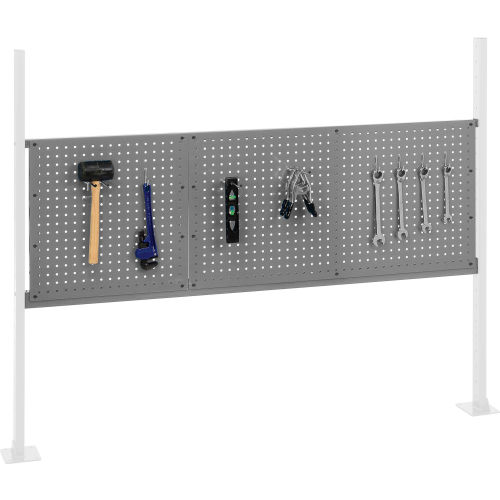Panel Kit for 60W Workbench with 18W and 36W Pegboards, Mounting Rail -Gray
																			