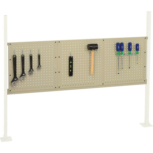 Mounting Kit with 18 W and 36 W Pegboards for 60 W Workbench -Tan