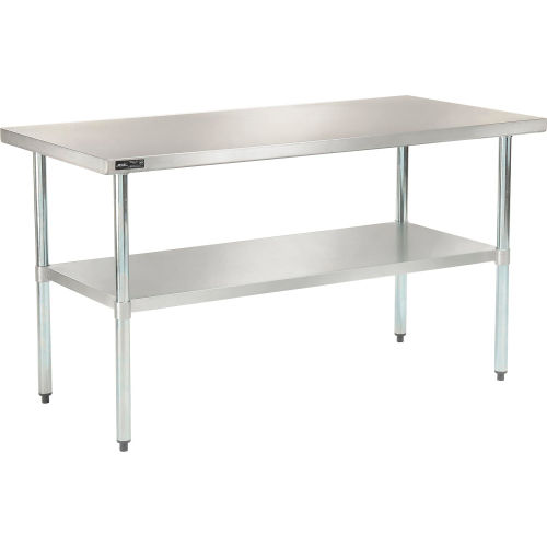 Global Industrial™ Workbench w/ 18 Ga 430 Series SS Top & Undershelf, 48"W x 30"D