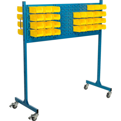 60 W Mobile Louver Panel Rack, Blue
																			
