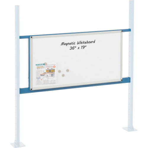 Mounting Kit with 36 W Whiteboard for 48 W Workbench -Blue