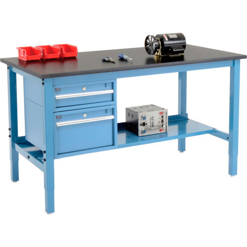 60 W X 30 D Production Workbench - Phenolic Resin Safety Edge with