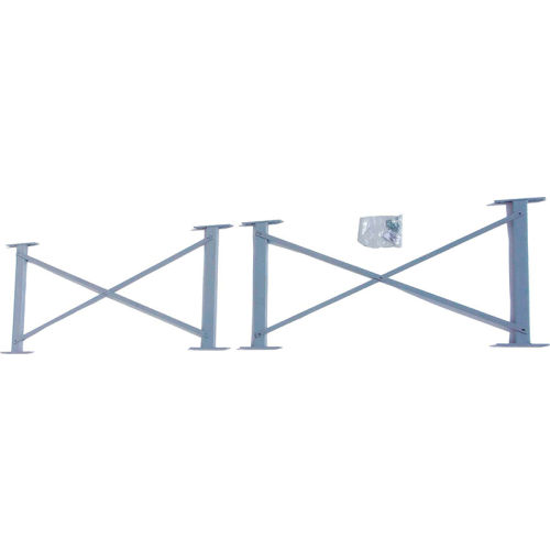 Modern Equipment 24B48X Cantilever Rack Horizontal Brace (4) w/ X-Bracing