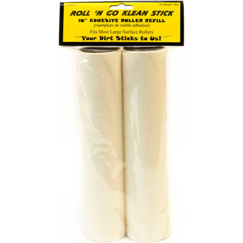 Roll 'N Go Cleaning Tool Klean Stick 10&quot; Refill, White, 12 Rolls - ADR-REFILL-10