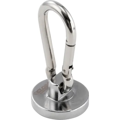 Global Industrial™ Neodymium Magnetic Carabiner Hook, 45 Lbs. Pull, 6/Pack