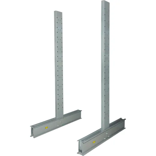 Global Industrial Double Sided Heavy Duty Cantilever Rack Starter, 2 Lip, 48Wx60Dx96H 320827