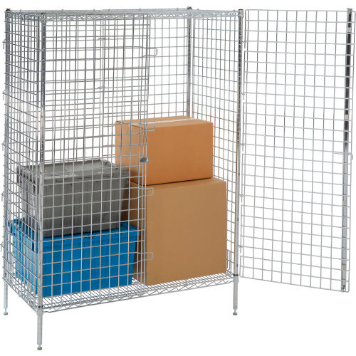 Nexel® Chrome Security Shelving Unit 36"W x 18"D x 66"H