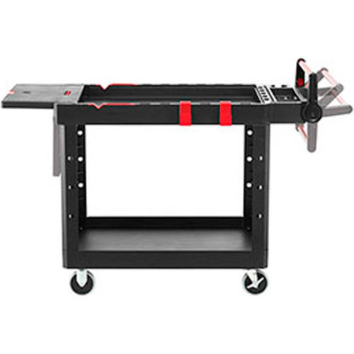 RUBBERMAID HD ADAPTABLE UTILITY CART MED BLA