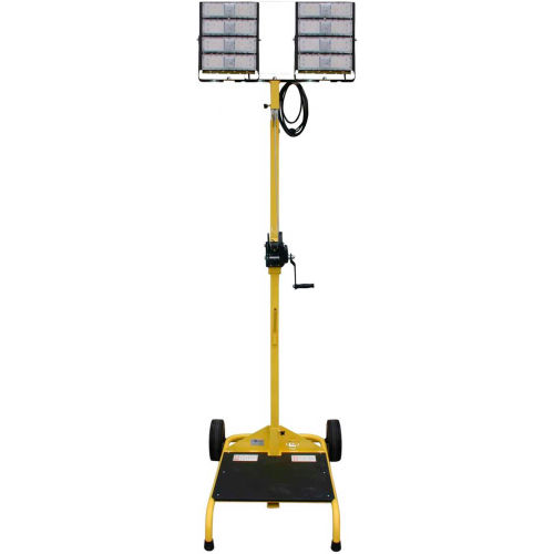 Lind Equipment LE980LED-CART-TD-W Dual Head LED Cart w/Winch, 2-200W Heads, 2-30000 Lumens, 12' Mast