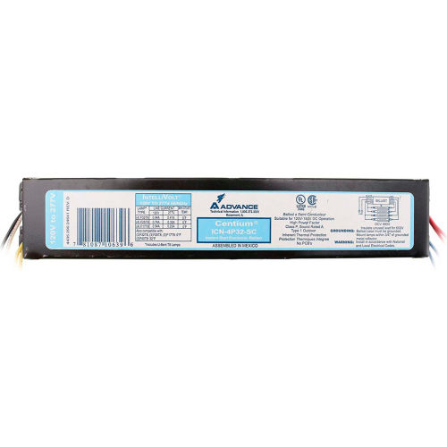 Philips Advance ICN4P32N Electronic T8 Ballast, Instant Start, 4 or 3- 32W T8 Lamps, .88 BF
