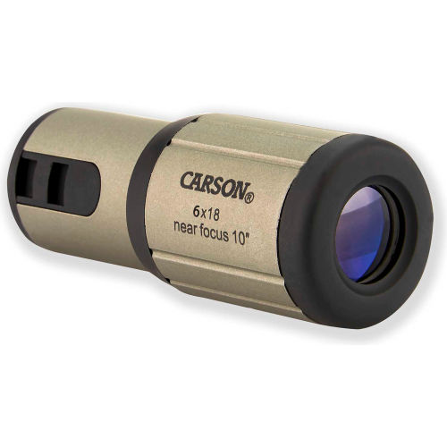 Carson Optical CF-618 CloseUp 6x18mm Close-Focus Monocular - Pkg Qty 2