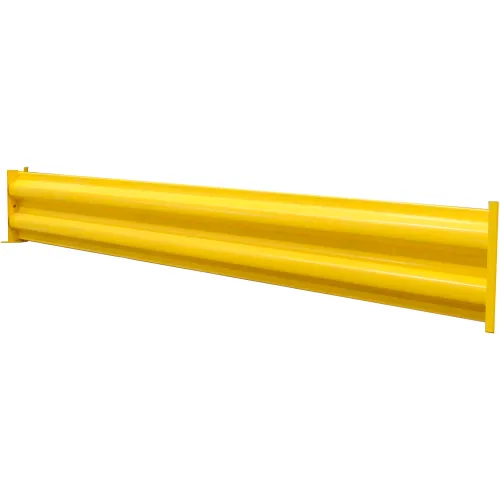 Wildeck® Steel Guard Rail, 5'L,Yellow - Zuma