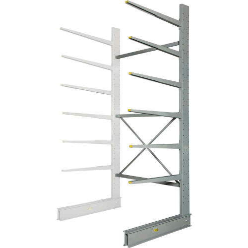 Global Industrial™ Cantilever Rack Single Sided Add-On Heavy Duty 72"W x 58"Dx12'H-No Lip
