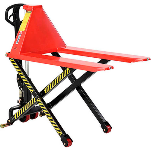 Global Industrial™ Manual High-Lift Skid Jack Truck, 3300 Lb. Capacity, 21" x 45" Forks