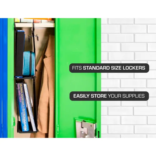 LockerMate Hanging Locker Shelf, Black