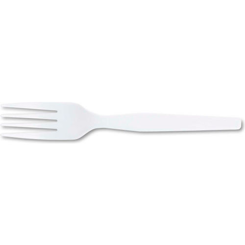 Dixie Forks, Heavy/Medium Weight, Plastic, 100/Box, White