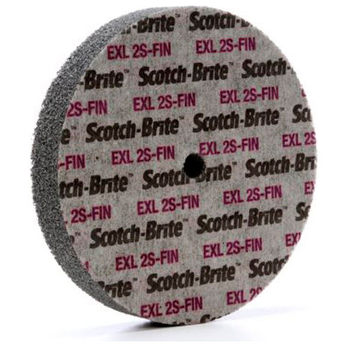 3M™ Scotch-Brite™ EXL Unitized Wheel 6" x 1" x 1/2" Silicon Carbide 2S FIN