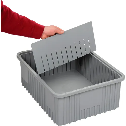 Global Industrial™ Width Divider DS93080 for Plastic Dividable Grid  Container DG93080, Qty 6
