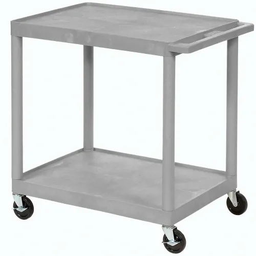 Global Industrial™ Utility Cart w/2 Shelves & 5 Casters, 500 lb. Capacity,  40L x 17W x 33H