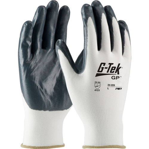 PIP® 34-225/M G-Tek® GP™ Nitrile Coated Nylon Glove, M