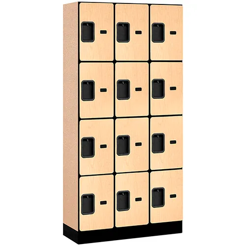 Salsbury Z-Style 2-Tier 6 Door Designer Wood Locker, 36