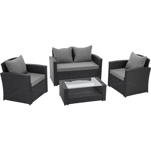 Allibert wicker lounge online set