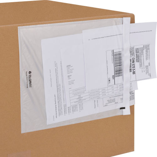 Global Industrial™ Packing List Envelopes, 10in x 12in, Clear, Pack of 500
