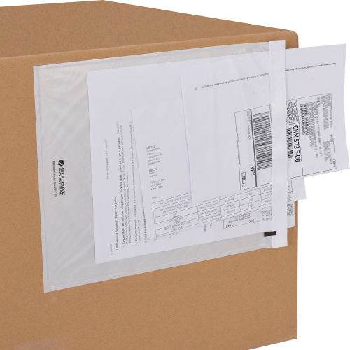 Global Industrial™ Packing List Envelopes, 9-1/2in x 12in, Clear, Pack of 500
																			