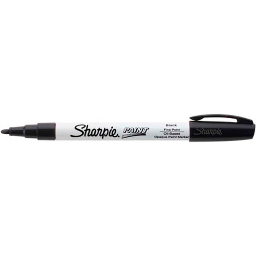 Sharpie&#174; Paint Marker, Oil Based, Fine, Black Ink
