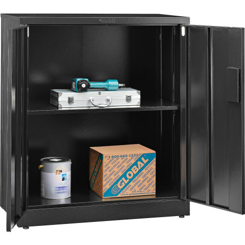 Global™ Folding Steel Storage Cabinet 36 W x 18 D x 42 H Black
